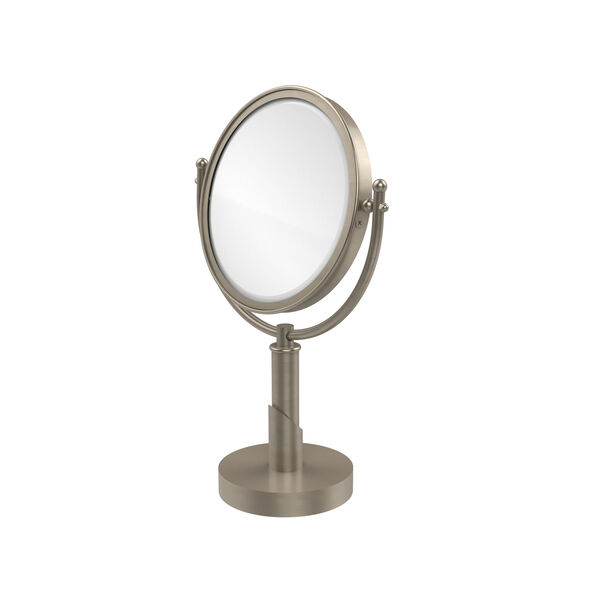 Soho Collection 8 Inch Vanity Top Make-Up Mirror 3X Magnification, Antique Pewter, image 1