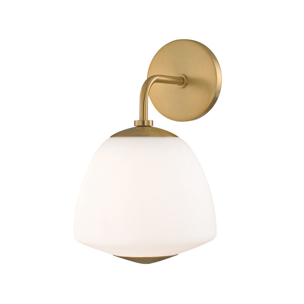 Jane Aged Brass One-Light Wall Sconce, image 1