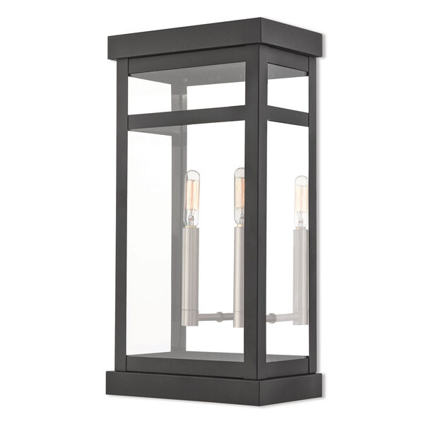 Hopewell Black 18-Inch Two-Light Outdoor Wall Lantern, image 1