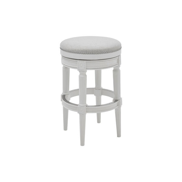 Chapman Alabaster White Backless Bar Height Stool, image 2