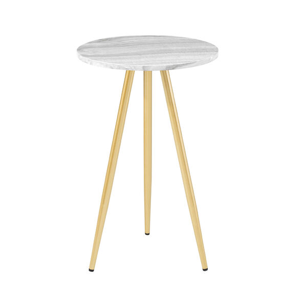 Tilly Gray and Gold Side Table, image 6