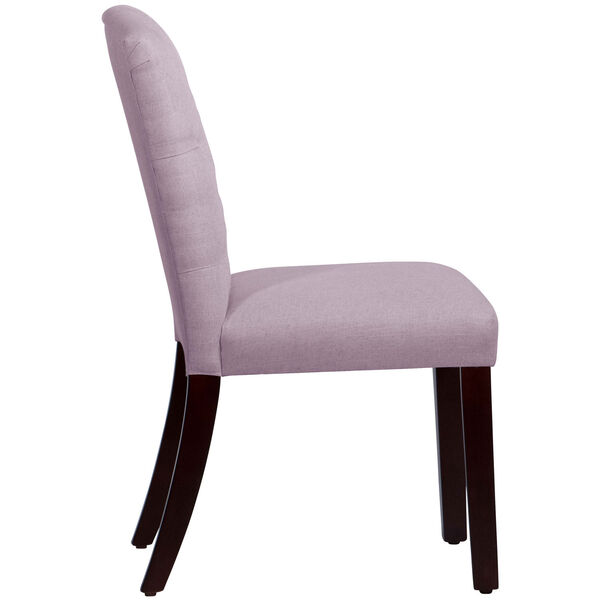 Linen Smokey Quartz 39-Inch Tufted Arched Dining Chair, image 3