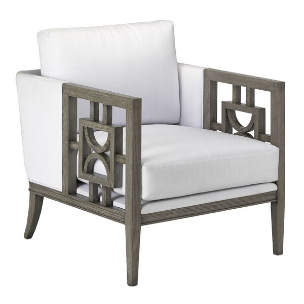 Royce Winter Gray Muslin Occasional Chair, image 1