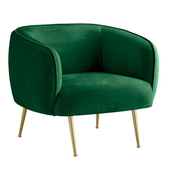 Remus Green Upholstered Arm Chair, image 1