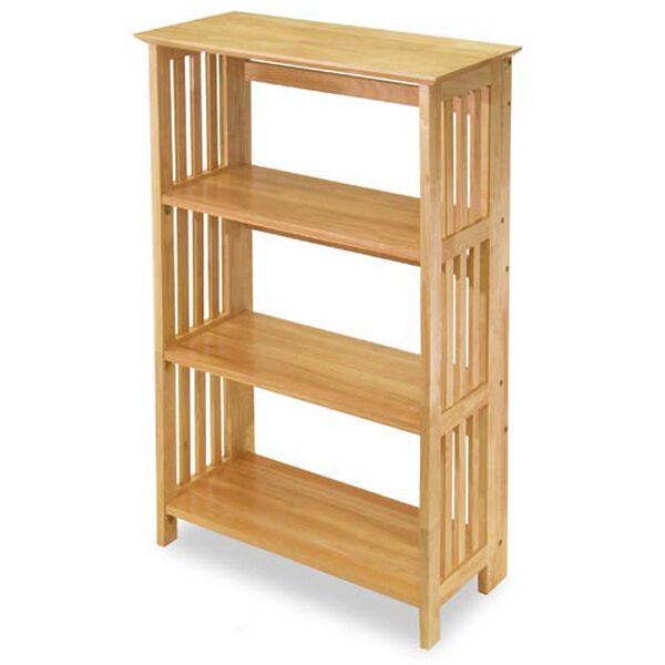 Four-Tier Foldable Wooden Shelf, image 1