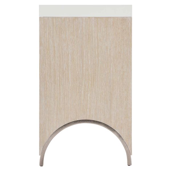 Solaria White and Natural Console Table, image 4