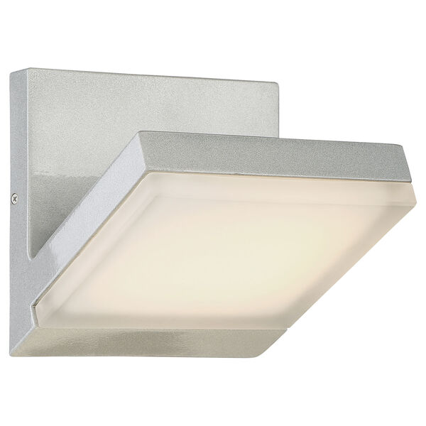 Angle Silver Dust LED Outdoor Wall Sconce, image 1