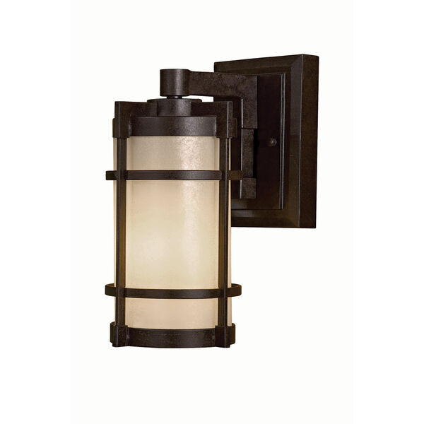 Andrita Court Textured French Bronze One-Light Outdoor Wall Mount, image 1