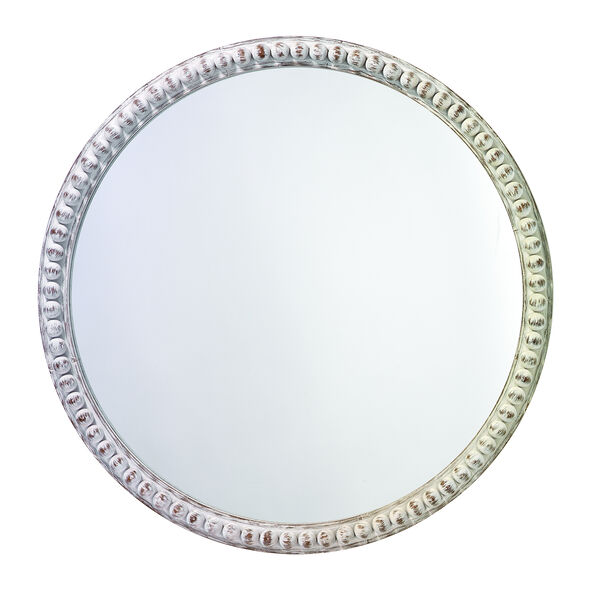 Audrey White Wood Mirror, image 1