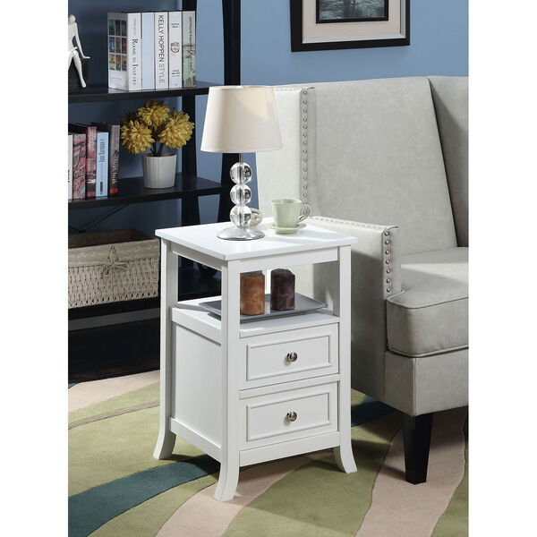 Melbourne End Table in White, image 1