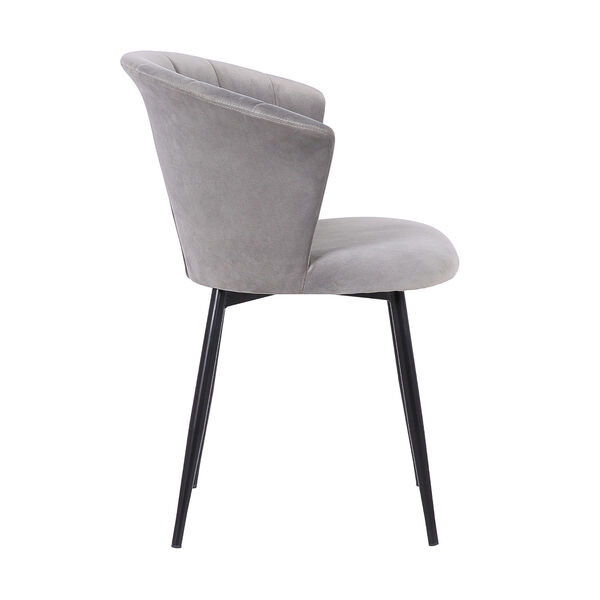 Lulu Gray with Black Powder Coat Dining Chair, image 3