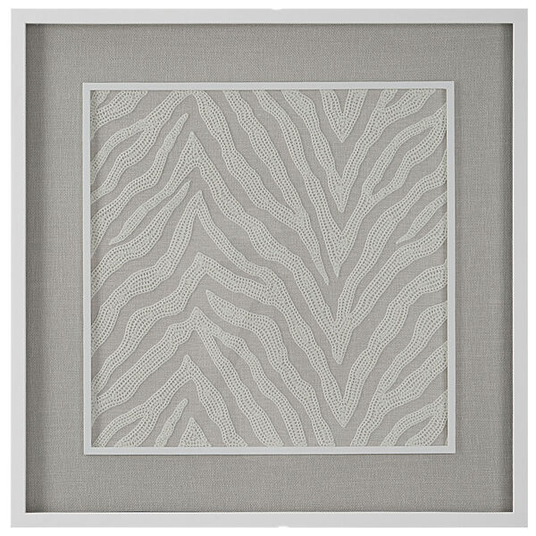 Wild White and Beige Framed Print, image 2