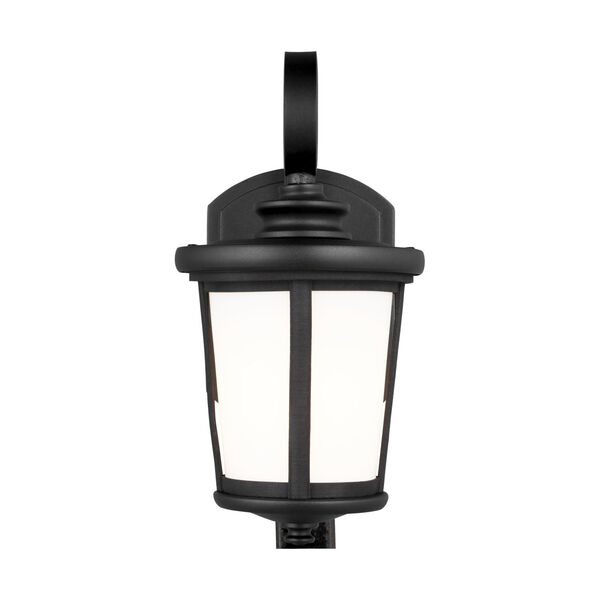 Eddington Black One-Light Outdoor Wall Sconce with Cased Opal Etched Shade, image 1
