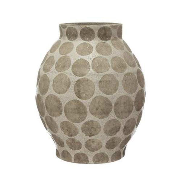 Cream Terra-Cotta Vase, image 1