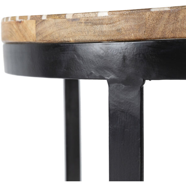 Abrazo Natural and Black Accent Table, 3 Pieces, image 4