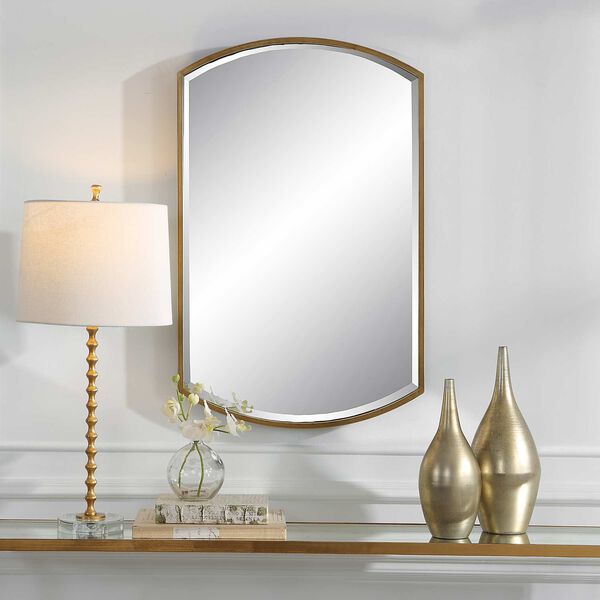 Nicollet Gold Arch Frame Wall Mirror, image 1
