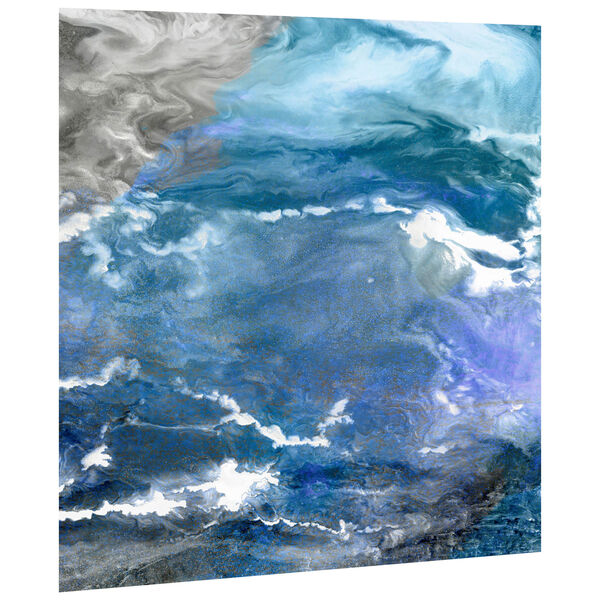 Glistening Tide B Frameless Free Floating Tempered Glass Wall Art, image 3