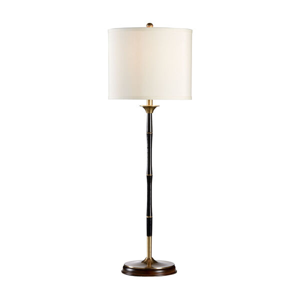 Fenno Antique Brass and Black Table Lamp, image 1