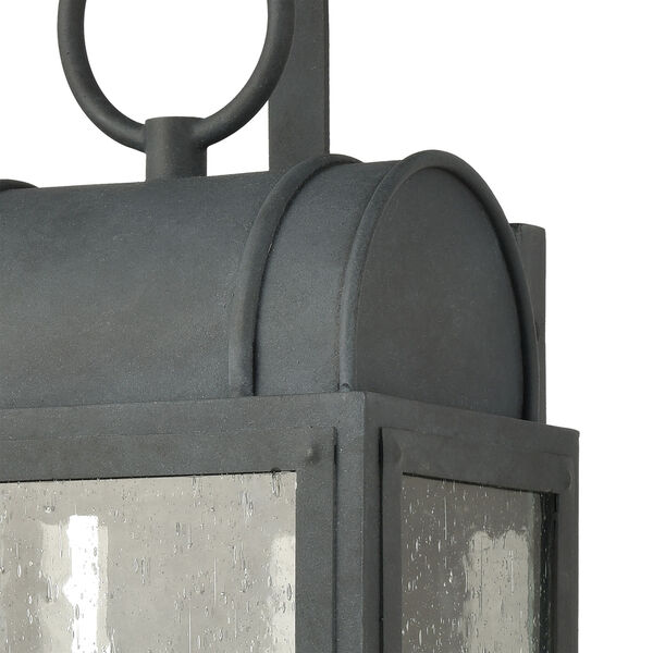 Heritage Hills Aged Zinc Seven-Inch One-Light Outdoor Wall Sconce, image 4