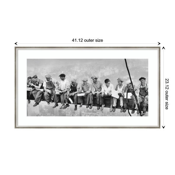 Charles C. Ebbets Silver 41 x 23 Inch Wall Art, image 3