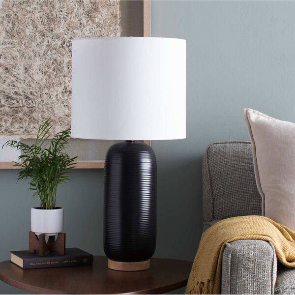 Everly Black One-Light Table Lamp, image 2