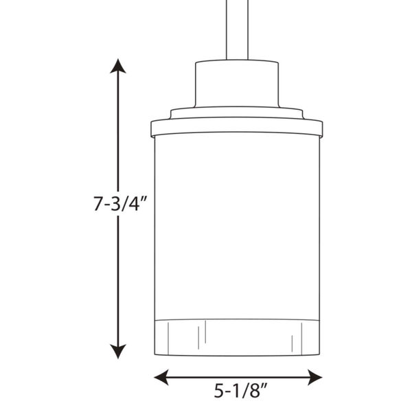 P5147-09:  Alexa Brushed Nickel One-Light Mini Pendant, image 7