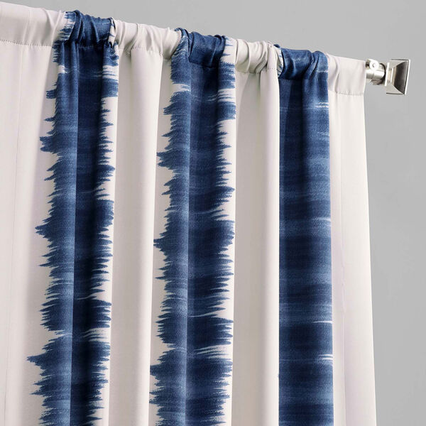 Blue Flambe Blackout Single Curtain Panel 50 x 96, image 3