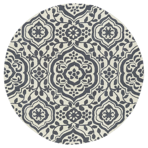 Evolution Grey Hand Tufted 9Ft. 9In Round Rug, image 5