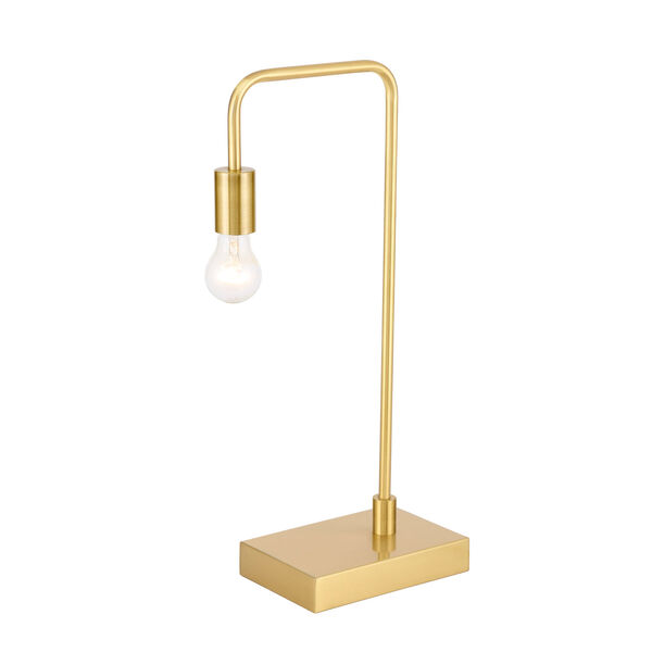 Marceline Brushed Brass 11-Inch One-Light Table Lamp, image 6