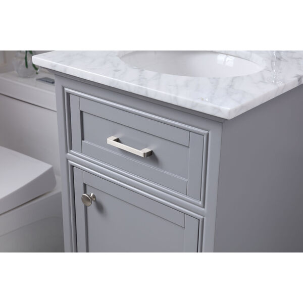 Americana Light Gray 19-Inch Vanity Sink Set, image 5