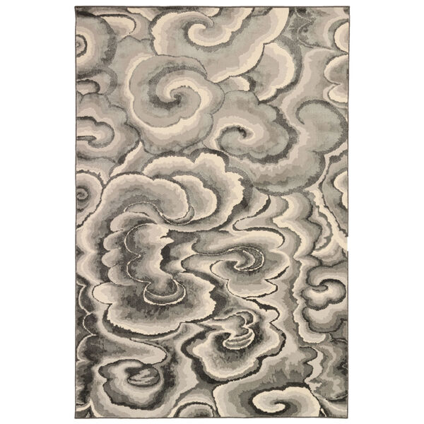 Liora Manne Soho Charcoal 8 Ft. 10 In. x 11 Ft. 9 In. Clouds Indoor Rug, image 1