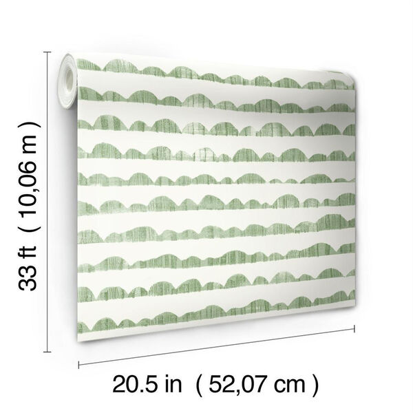 Hill and Horizon Green Wallpaper, image 3