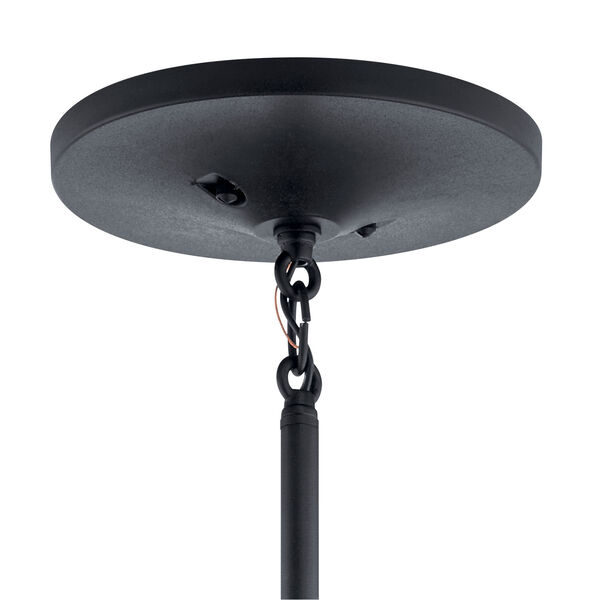 Hampshire Textured Black 16-Inch One-Light Outdoor Pendant, image 2