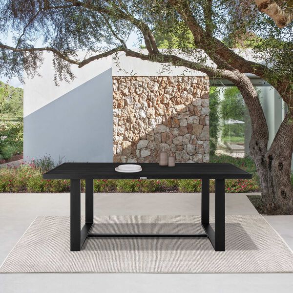 Felicia Black Outdoor Dining Table, image 4