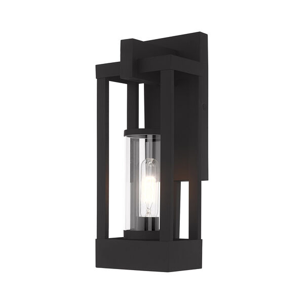 Delancey Black 16-Inch One-Light Outdoor Wall Lantern, image 1