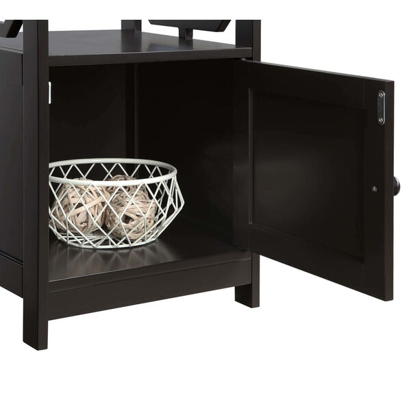 Omega Espresso End Table with Cabinet, image 4