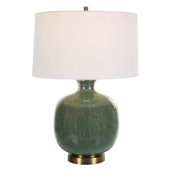 Nataly Aged Green White Dark Bronze One-Light Table Lamp, image 2
