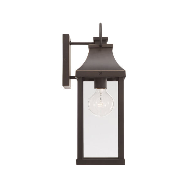 Bradford Oiled Bronze Outdoor One-Light Wall Lantern with Clear Glass, image 6