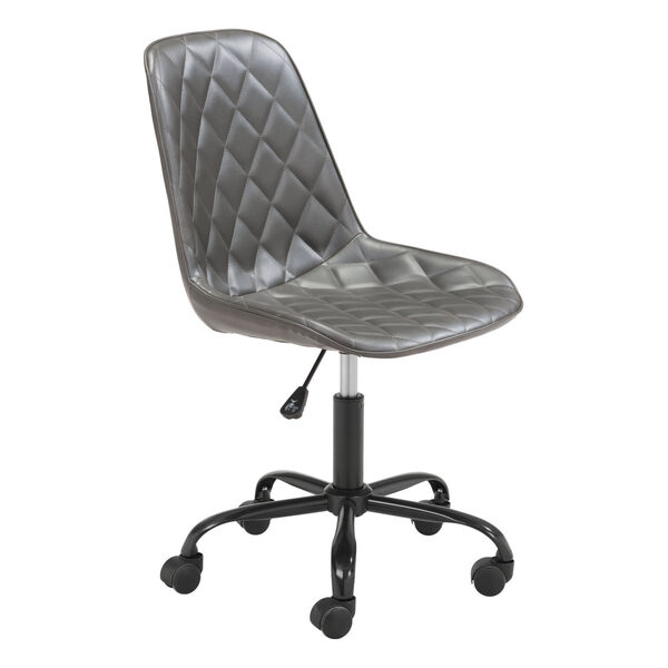 Ceannaire Gray and Black Office Chair, image 1