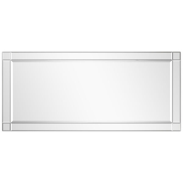 Moderno Clear 54 x 24-Inch Squared Corner Beveled Rectangle Wall Mirror, image 3