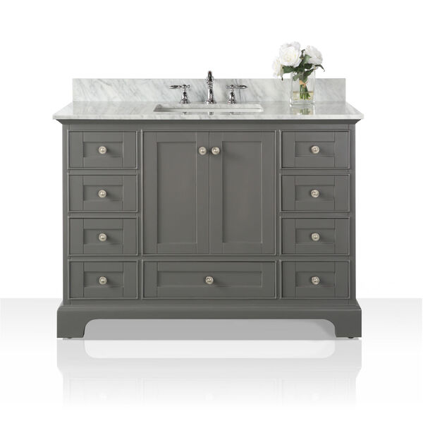 Audrey Sapphire Gray 48-Inch Vanity Console, image 2