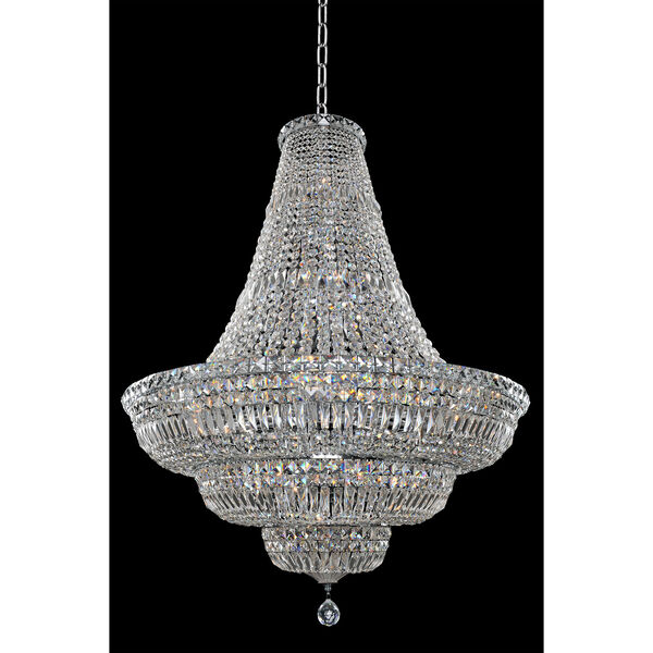 Betti Chrome 33-Light Chandelier with Firenze Clear Crystal, image 1