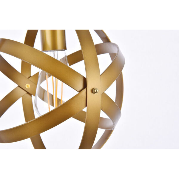 Celeste Brass One-Light Pendant, image 6