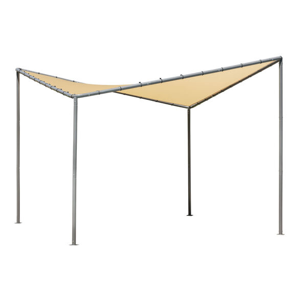 Del Ray Tan 10 x 10 Feet Canopy with Tan Cover, image 1