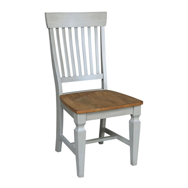 Vista Hickory Stone Slat Back Chair, Set of Two, image 4