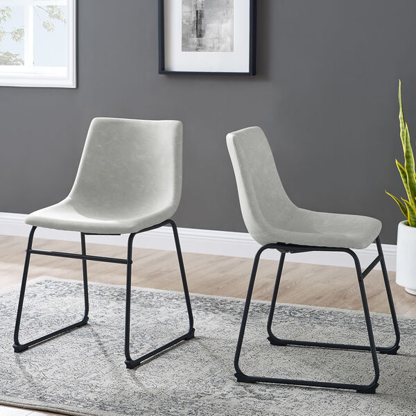 Gray and Black Dining Chair, Set of 2, image 1