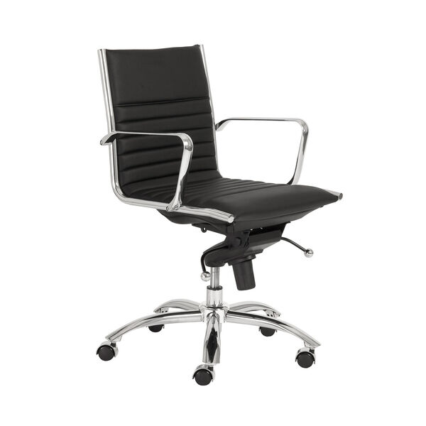 Dirk Black 27-Inch Low Back Office Chair, image 2