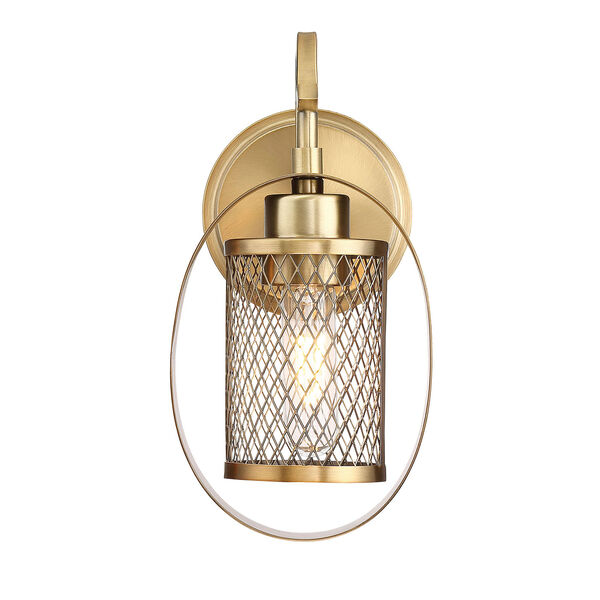 Nicollet Natural Brass One-Light Wall Sconce, image 1