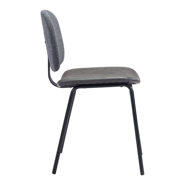 Worcester Gray and Black Dining Chair, Set of Two, image 3