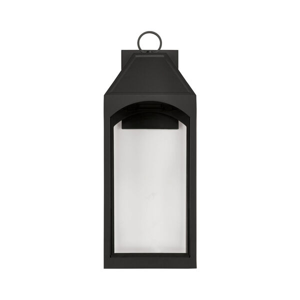 Burton Black 27-Inch Outdoor One-Light Night Sky Wall Lantern with Clear Glass, image 5